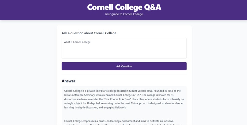 Berea College Q&A – screenshot 17