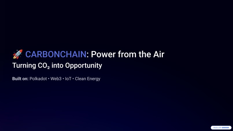 CarbonChain – Turning Carbon into Crypto  – screenshot 1