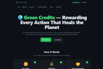Green Credit - A Decentralized Climate Action System