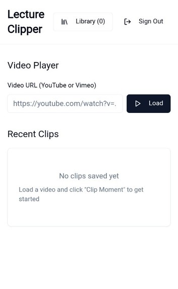 Lecture Clipper – screenshot 1