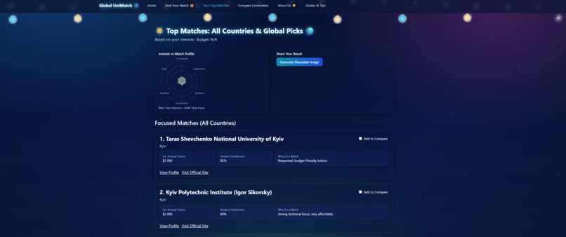 UniMatch – screenshot 1