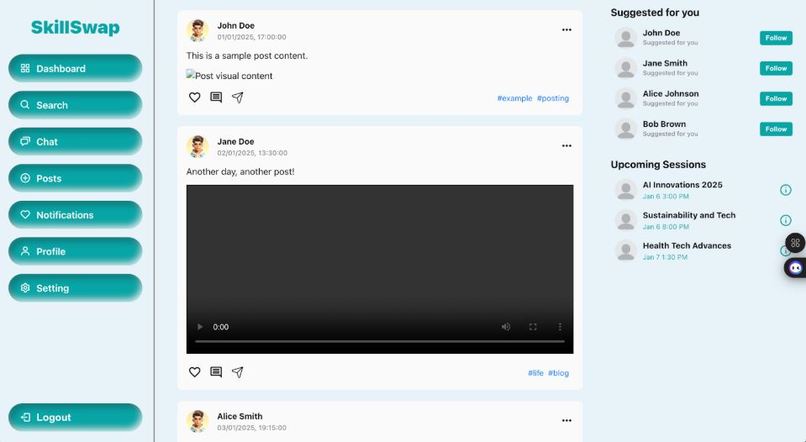 AI Powered Skill-Swap Network – screenshot 2