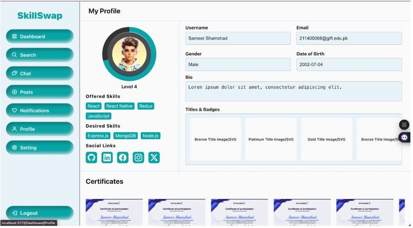 AI Powered Skill-Swap Network – screenshot 3