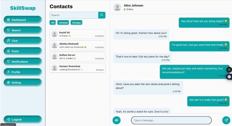 AI Powered Skill-Swap Network – screenshot 5