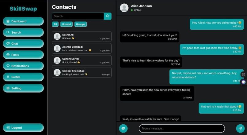 AI Powered Skill-Swap Network – screenshot 7