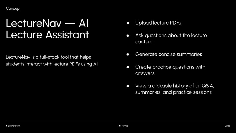 LectureNav – screenshot 1