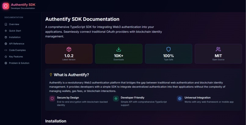 Authentify – screenshot 2