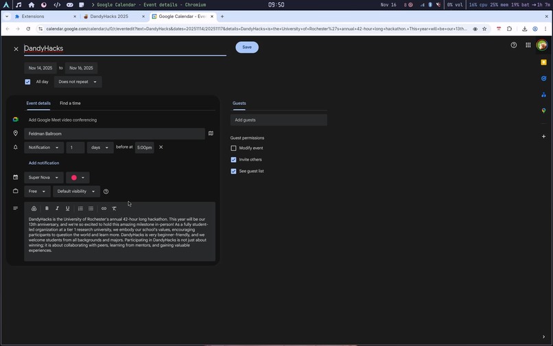DandyCal – screenshot 4