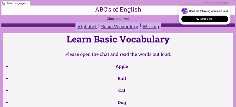 ABC's of English – screenshot 2