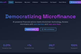 MicroFi: Blockchain for Microfinance 