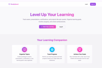 StudyQuest – Stop cramming. Start questing.