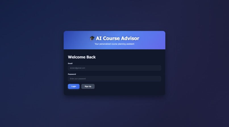 AI Course Advisor – screenshot 2