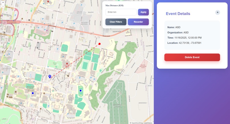 ProximityPlanner – screenshot 2