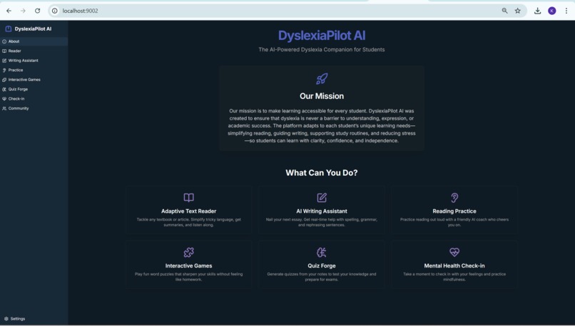 DyslexiaPilot AI-The AI Companion for Student with Dyslexia – screenshot 1