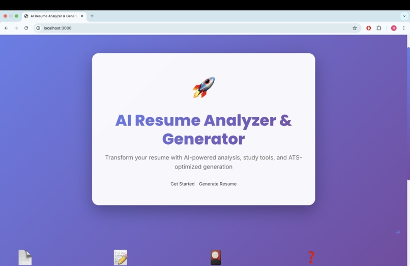 AI-powered Resume Analyzer and Generator. – screenshot 2