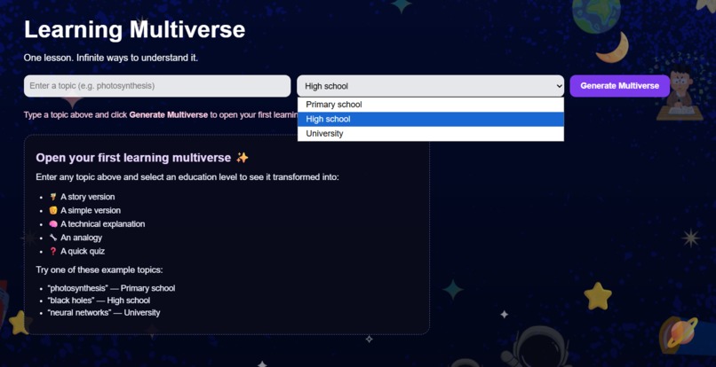 LearningMultiverse – screenshot 2