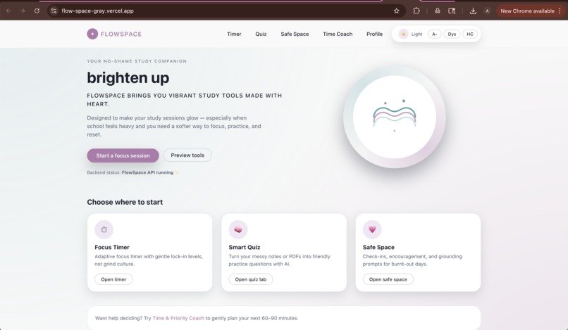 FlowSpace – screenshot 1