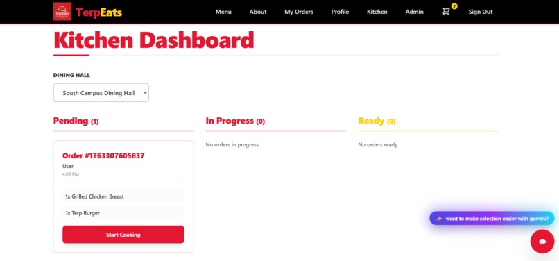 TerpEats – screenshot 7