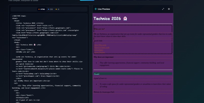 Technica 2026 – screenshot 1