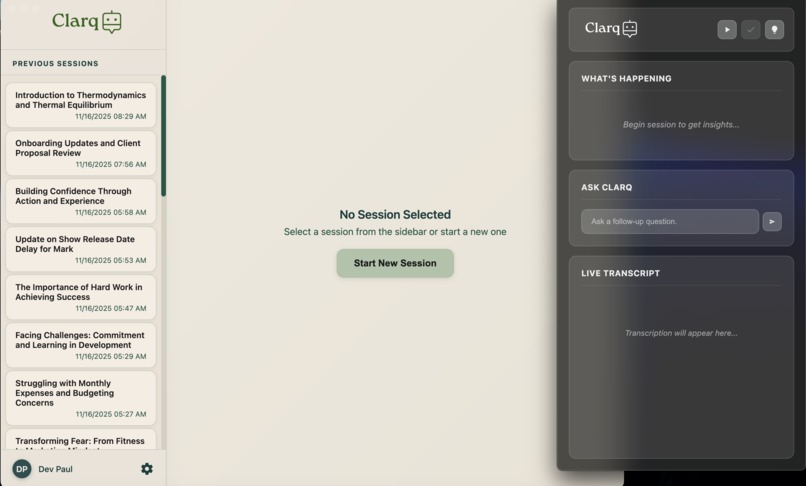 Clarq – screenshot 1