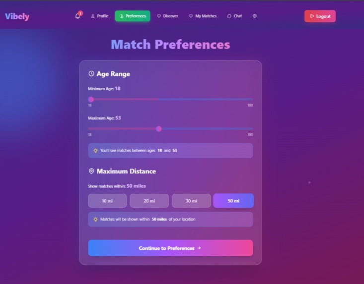 Vibely - connect through your shared passion – screenshot 3