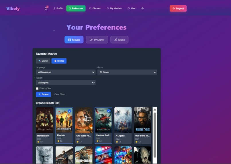 Vibely - connect through your shared passion – screenshot 4