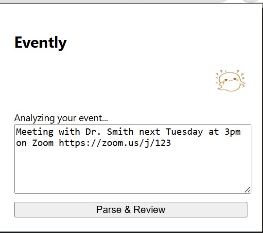 Evently – screenshot 2