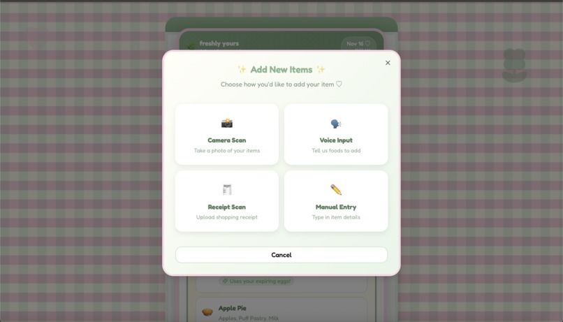 freshly yours – screenshot 2