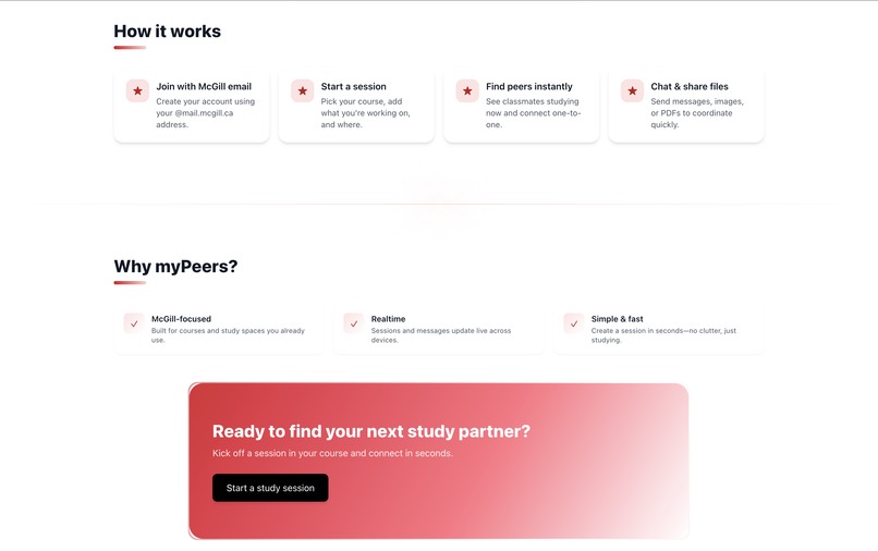 myPeers – screenshot 2