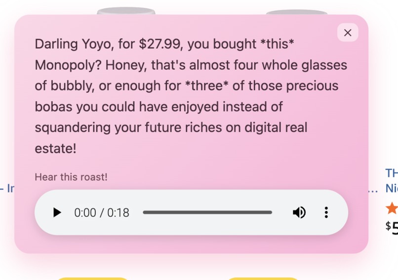 Personal Cart Roaster – screenshot 1