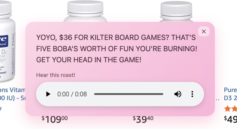 Personal Cart Roaster – screenshot 2