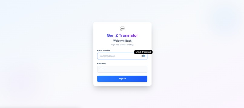Gen-z Translator – screenshot 1