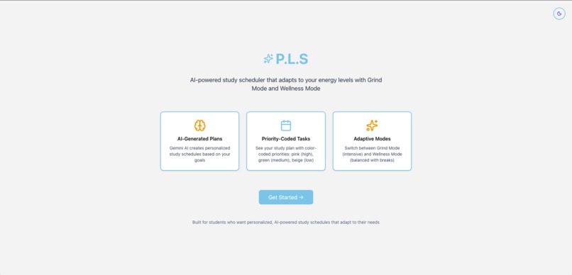 Perpetually Learning Scheduling System (PLSS) – screenshot 1