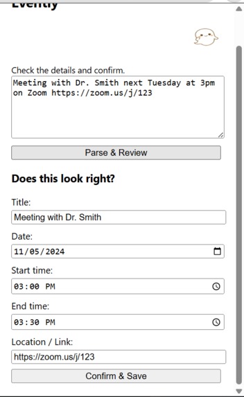 Evently – screenshot 4