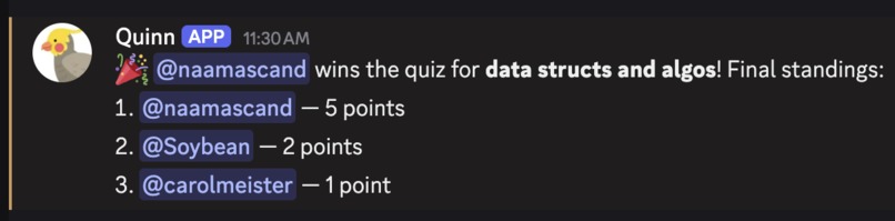 Quinn Quiz Bot – screenshot 2