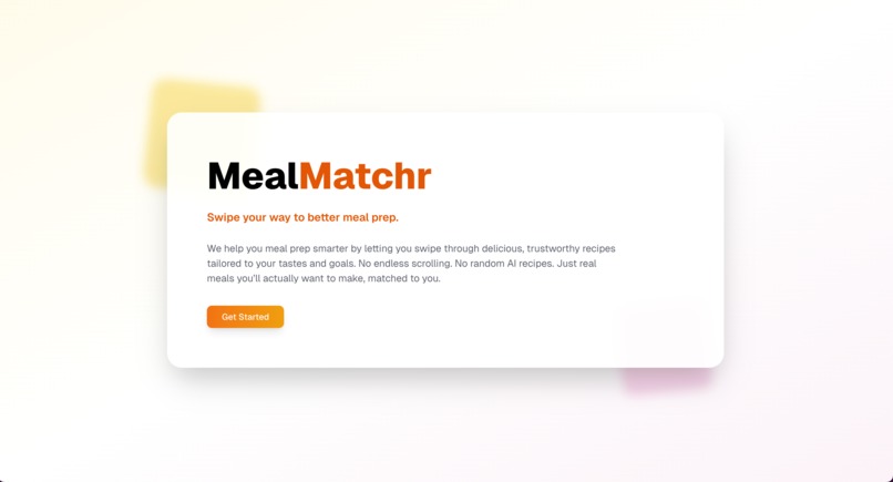 MealMatchr – screenshot 1