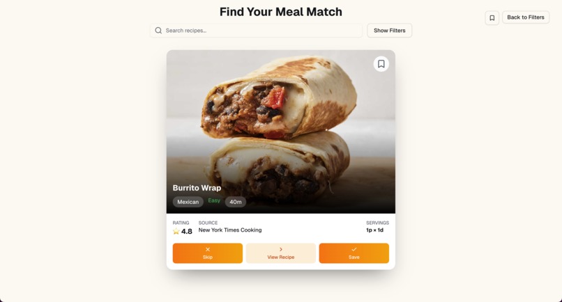 MealMatchr – screenshot 3