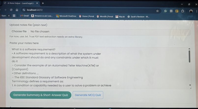 LearnForgeLite – screenshot 2