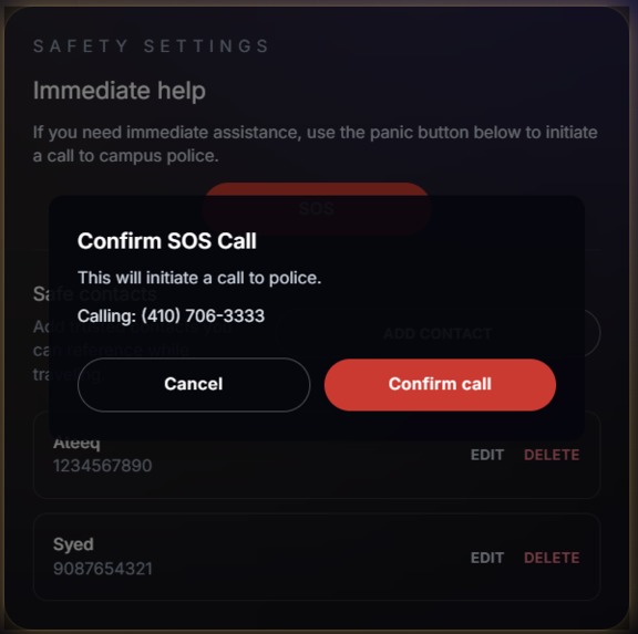 SafeSteps – screenshot 4