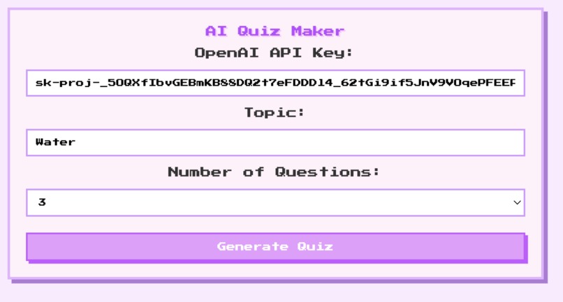 AI Quiz Maker – screenshot 1