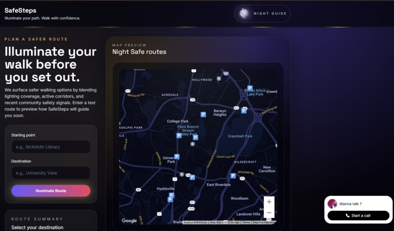 SafeSteps – screenshot 2