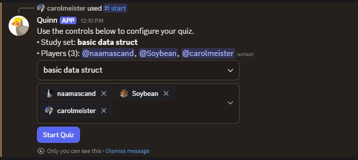 Quinn Quiz Bot – screenshot 6