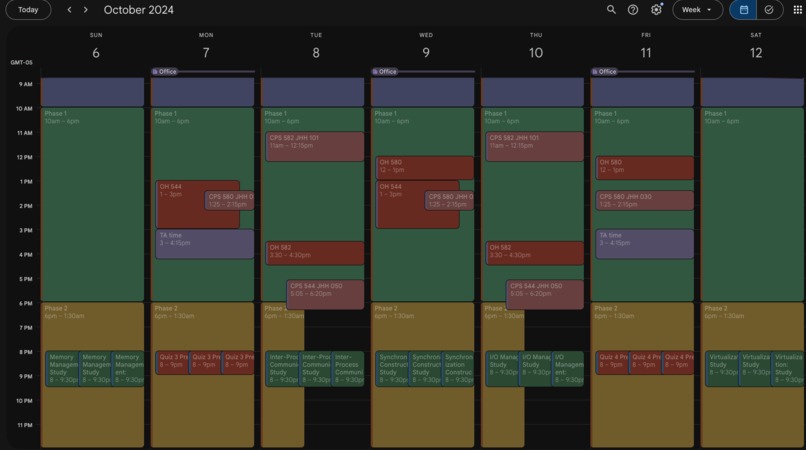 Perpetually Learning Scheduling System (PLSS) – screenshot 12