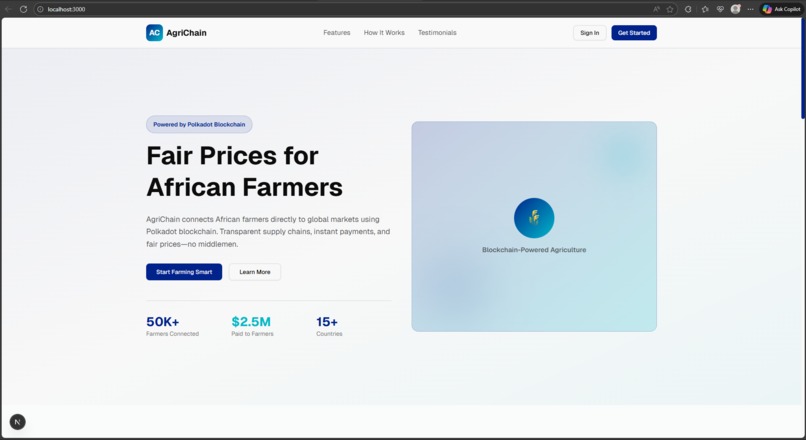 Agri chain – screenshot 1
