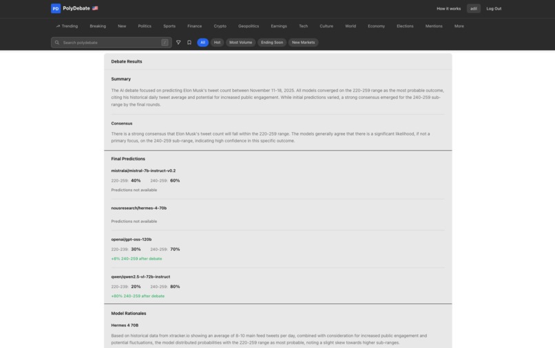 Polydebate – screenshot 2