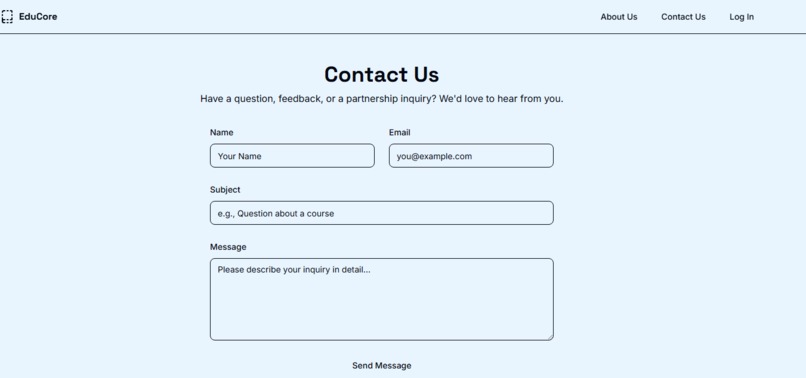 EduCore – screenshot 1