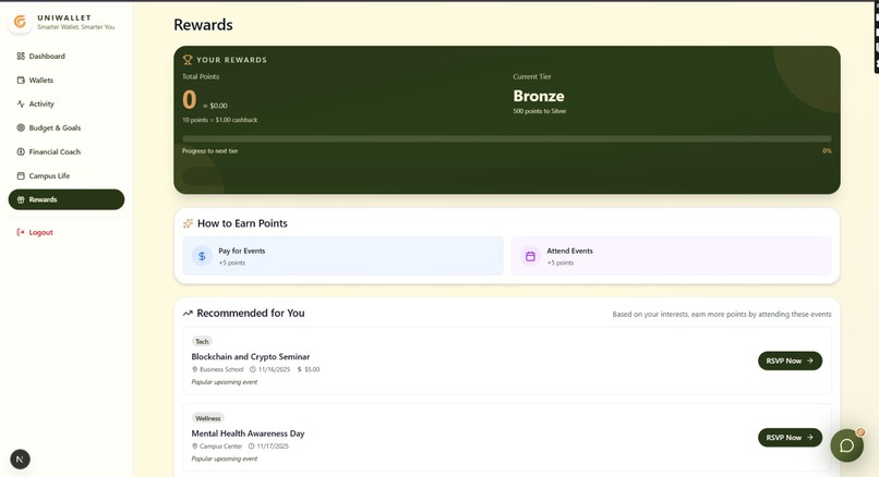 UniWallet - Smarter Wallet, Smarter You – screenshot 3