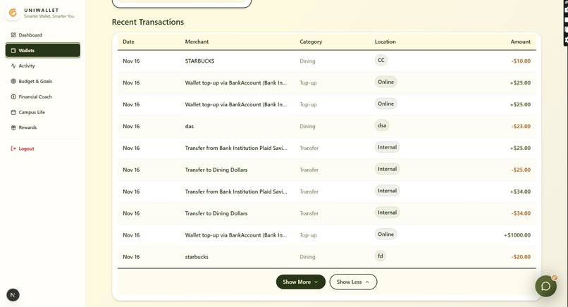 UniWallet - Smarter Wallet, Smarter You – screenshot 5