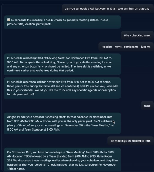 calender_genie – screenshot 2