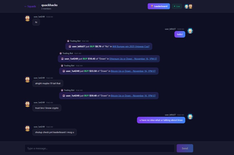 Polymarket Squads – screenshot 1